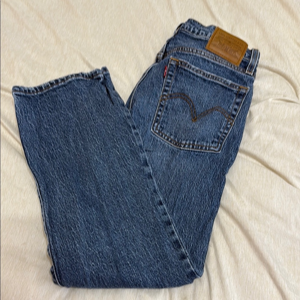 Levi's Blue Wedgie Straight Jeans Classic Denim